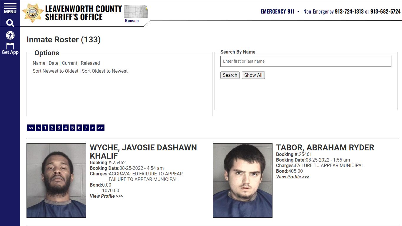 Inmate Roster - Leavenworth County Sheriff's Office