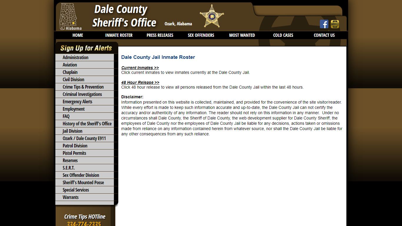 Roster Choose - Dale County Sheriff's Office